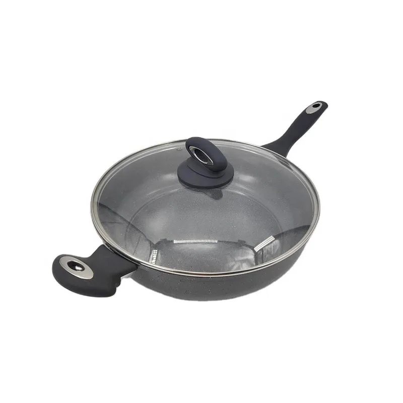 Panela Wok antiaderente de ferro fundido