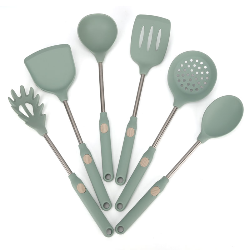 Conjunto completo de utensílios de cozinha em silicone