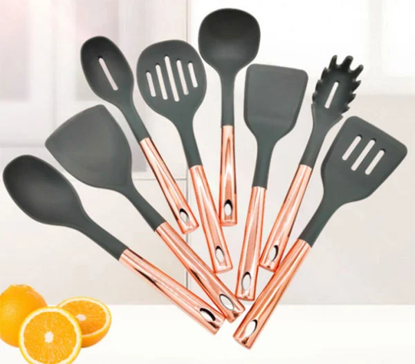 Silicone Turner Spoon Skimmer Soup Ladle Cooking Utensils