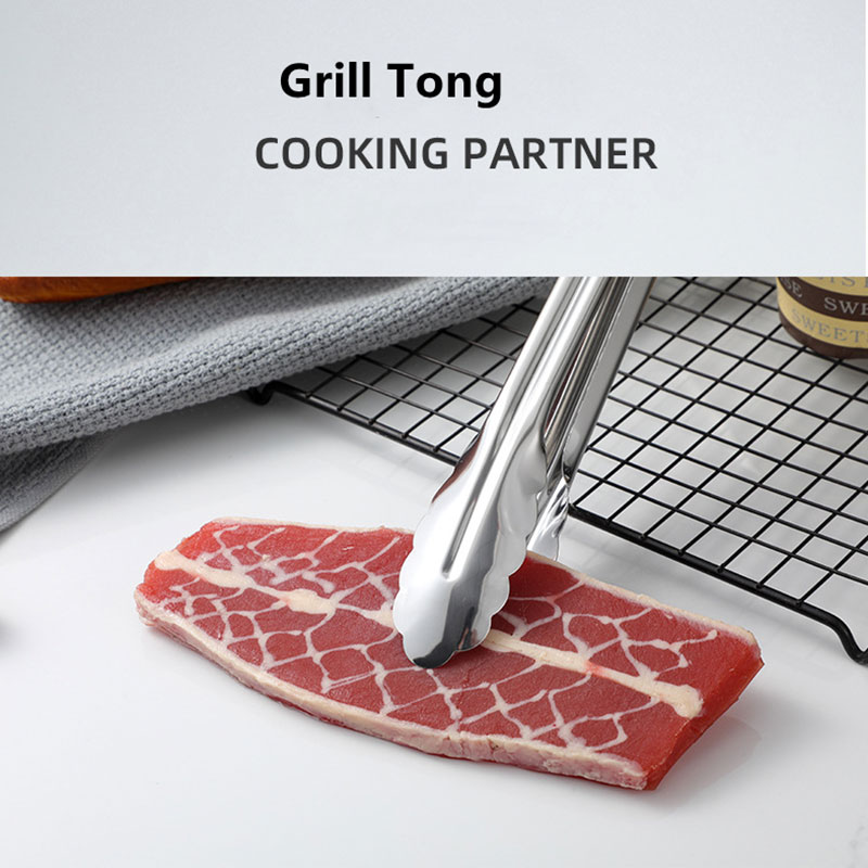 Stainless Steel Barbecue Grill Tongs