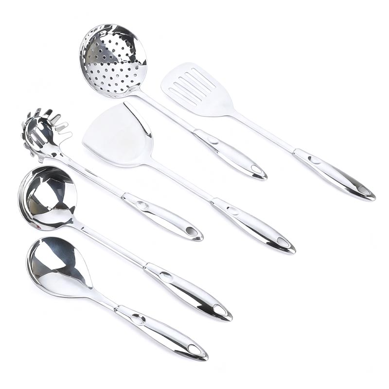 Conjunto de ferramentas de cozinha de aço inoxidável para máquina de lavar louça de luxo