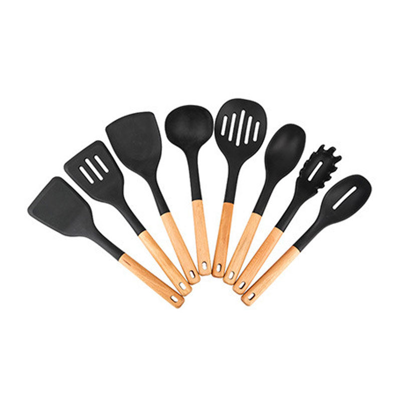 Conjunto de ferramentas de cozinha de silicone para máquina de lavar louça sem riscos